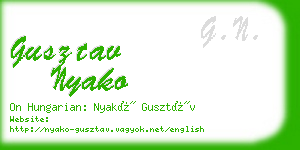 gusztav nyako business card